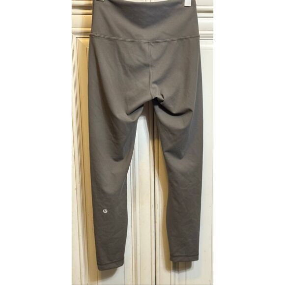 Lululemon Women's Pull On Stretch Athletic Yoga Cropped Leggings Black Size 6 - Picture 1 of 9